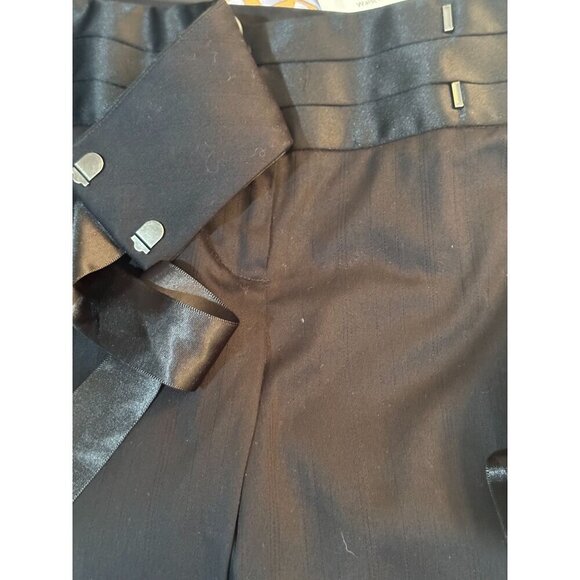 NWT LOFT Womens 2p Tuxedo Pants Black Formal Party Dressy Glam Holiday New Years - Picture 6 of 15